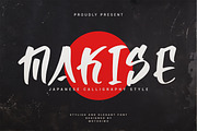 Makise - Japan Calligraphy Style, a Font by Motokiwo (Thumbnail 1 of 7)