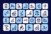 Animated Chores Symbol Icon Set, a Solid Icon by Vectors Market (Thumbnail 2 of 3)