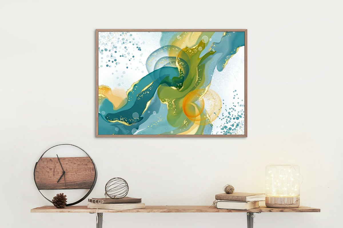 Realistic Alcohol Ink Brushes, a Brush Add-On by Angela Roze (Photo 6 of 7)