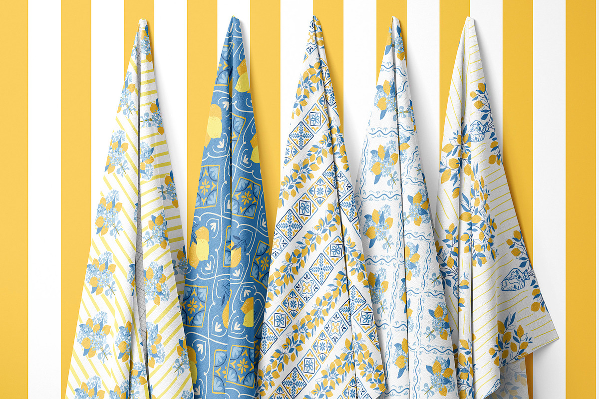 Limoncello - summer Amalfi patterns, a Pattern Graphic by Tani Kuzminka (Photo 16 of 24)