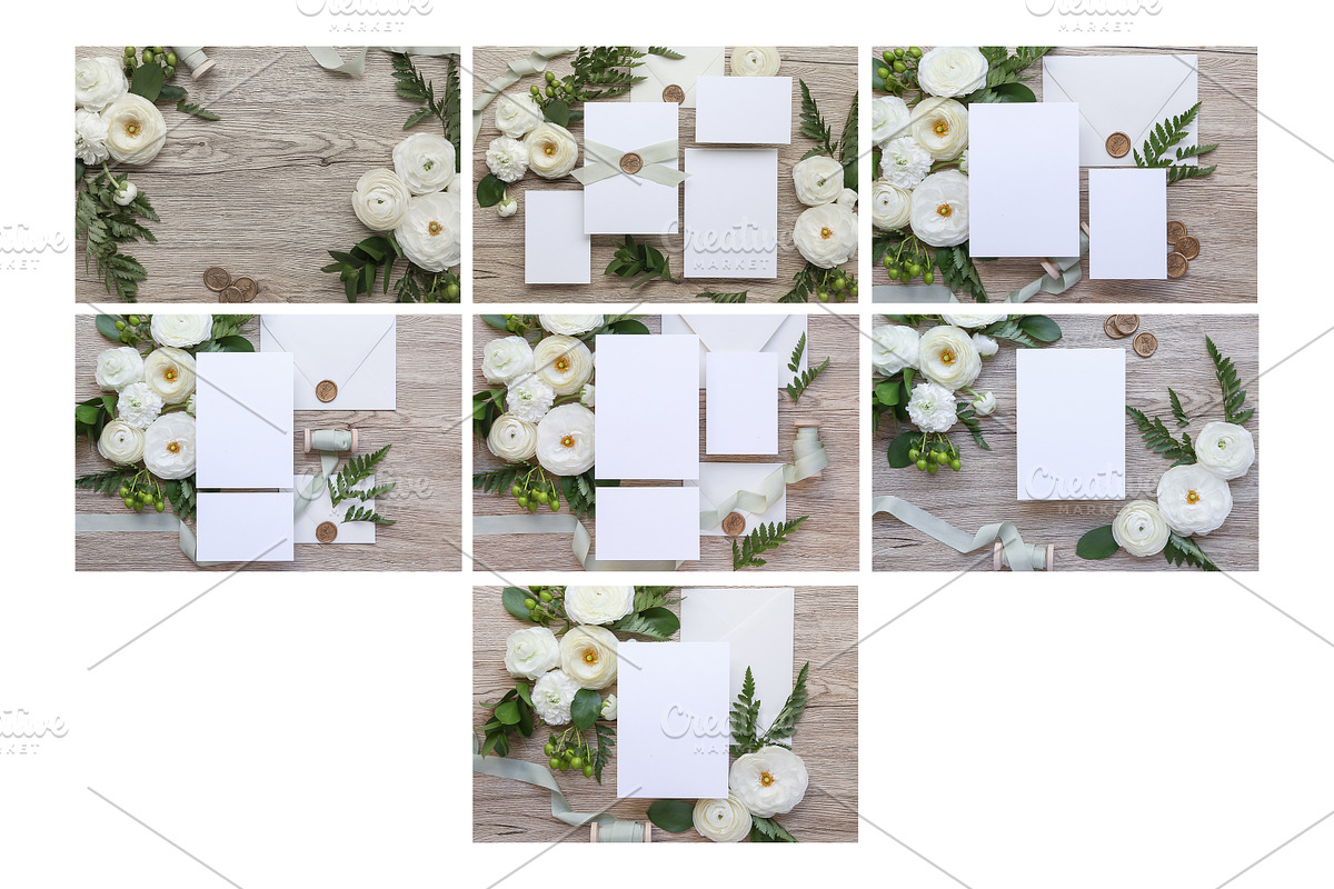 Fern - Invite Mock Up Bundle, an Arts & Entertainment Photo by Mockette (Photo 2 of 3)