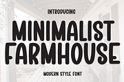 Minimalist Farmhouse | Script Font, a Script Font by Scratchones (Thumbnail 1 of 8)