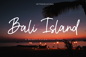 Bali Island - Handwritten Font