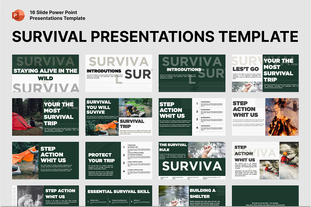 SURVIVAL TRIP PRESENTATION TEMPLATE