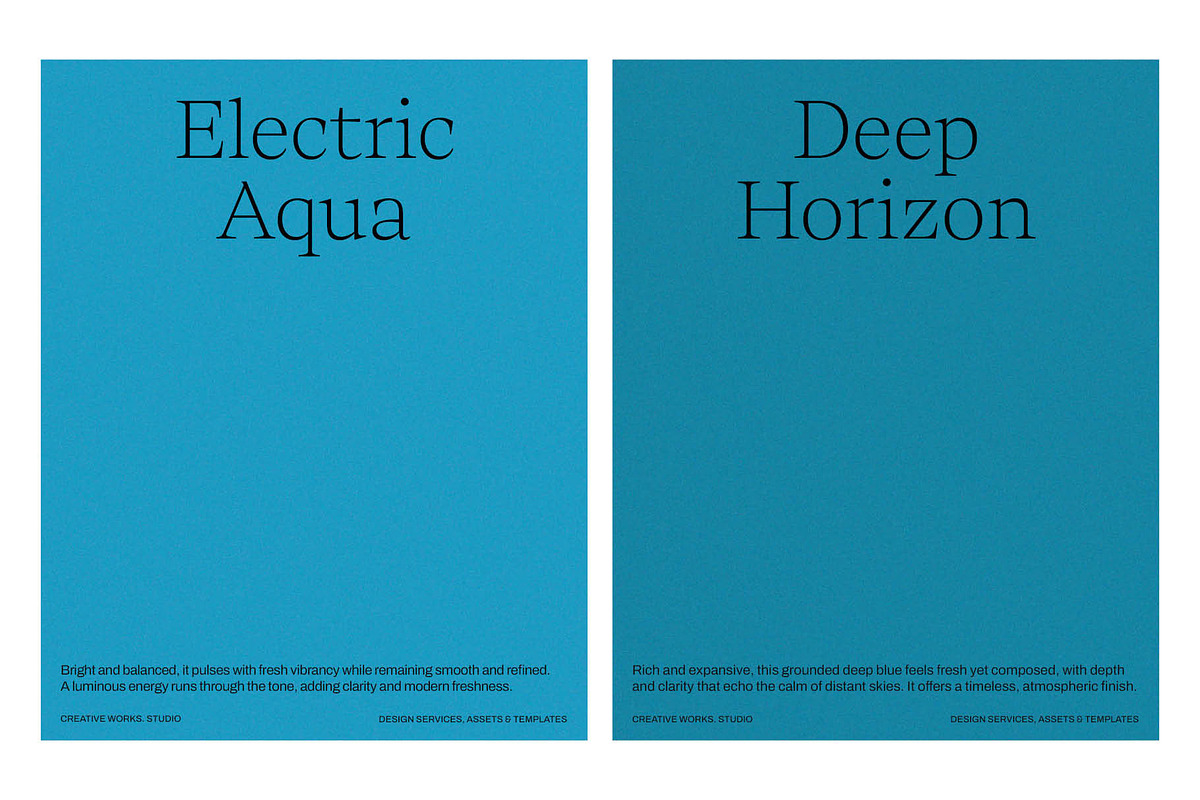 6 Blue Aura Grain Backgrounds, a Texture Graphic by CREATIVE WORKS. (Photo 4 of 5)