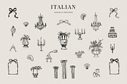 Italy abstract line art. Wedding svg, a Decorative Illustration by Summer Nightingale Art (Thumbnail 4 of 5)