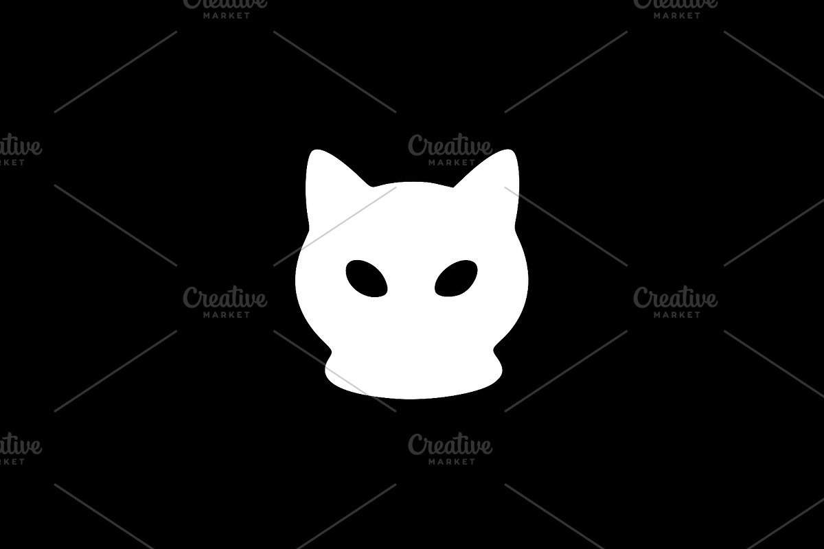 Black Cat Head Vector, an Animal Illustration by Vectorium Studio (Photo 2 of 4)