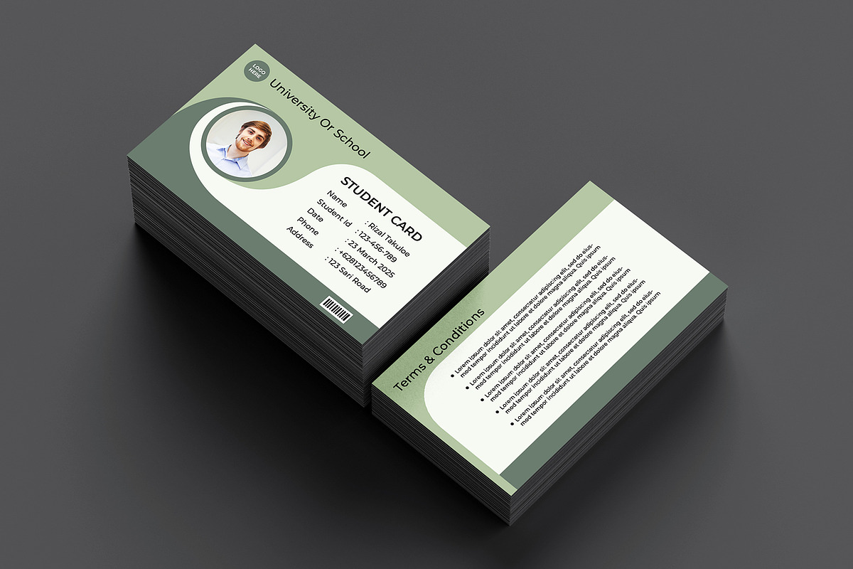 Student Card Template Vol 08, a Card Template by takuloerizal (Photo 1 of 3)