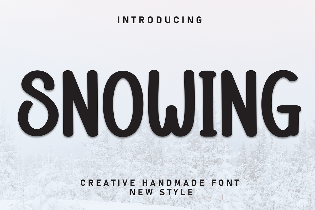 Snowing | Script Font, a Script Font by Scratchones (Photo 1 of 8)