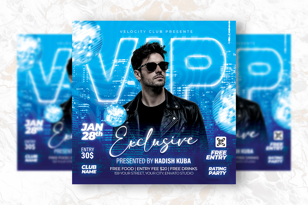 VIP Exclusive Party Flyer Design, a Flyer Template by Shajib Shikder (Photo 2 of 2)
