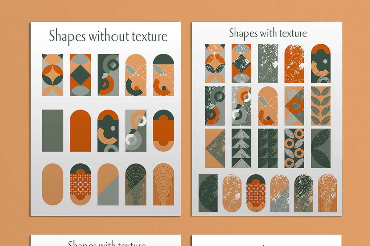 Modern geometric. Abstract retro set, a Decorative Illustration by KomannaArt (Photo 3 of 10)