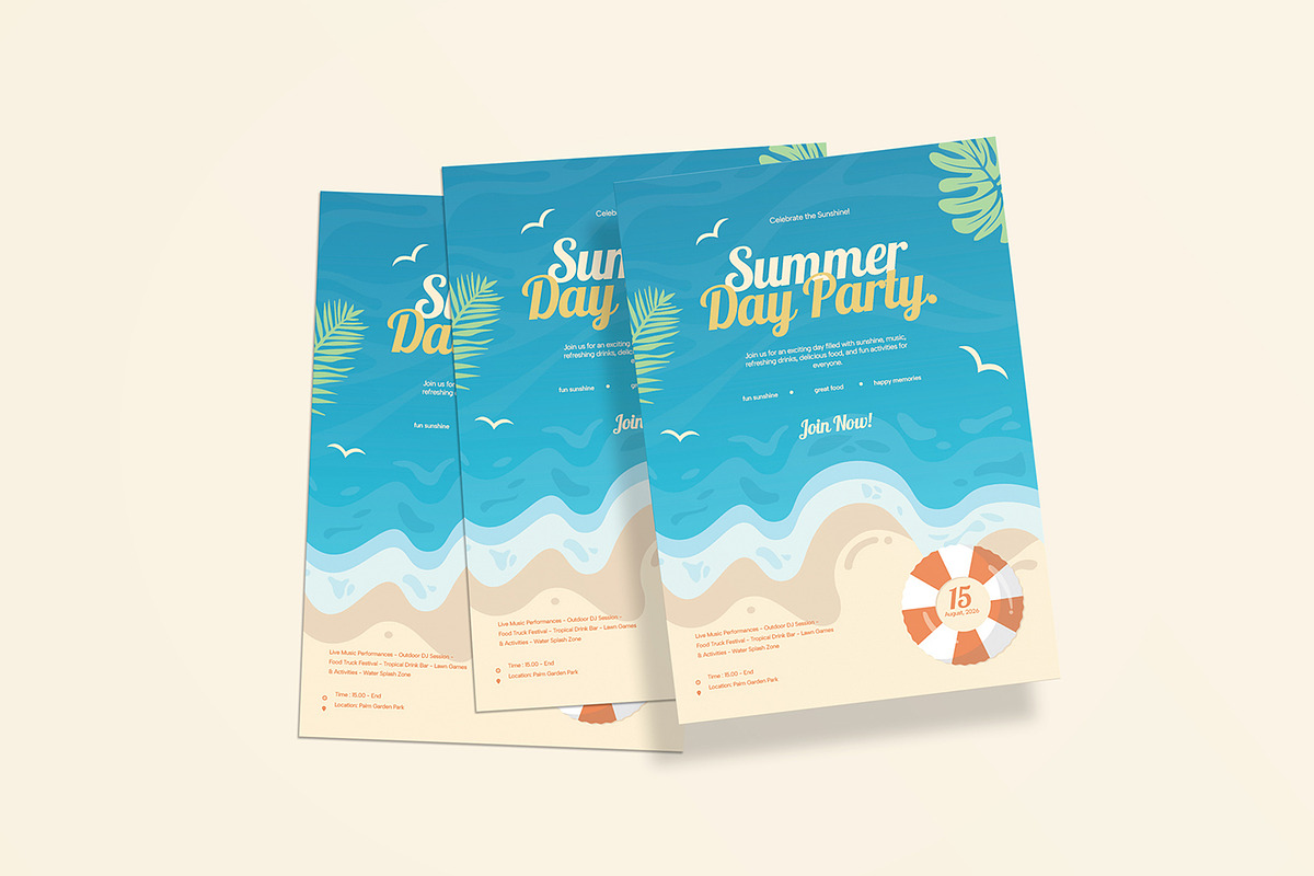 Summer Party - Flyer, a Flyer Template by VUNIRA (Photo 3 of 3)
