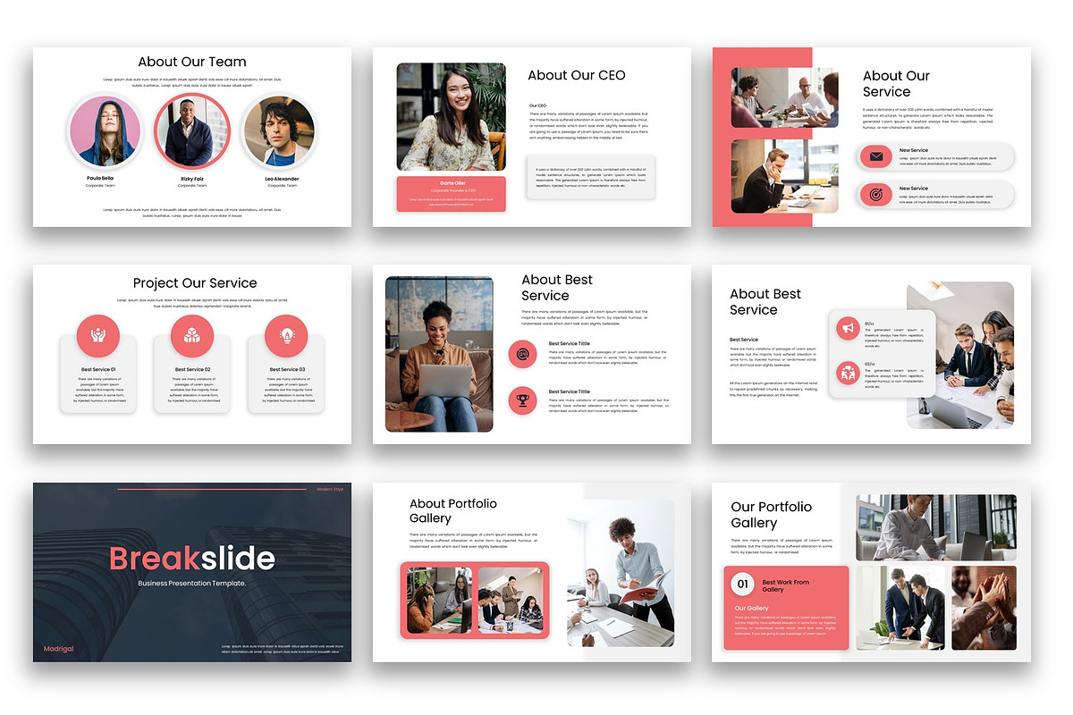 Madrigal – Business PowerPoint, a Presentation Template by kreatifreya (Photo 4 of 5)
