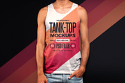 Men Tank Top Mockups, a Shirt Mockup by Indieground Design Inc. (Thumbnail 1 of 5)