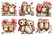 Spring Couple Owl Clipar, an Illustration by Daily.Designs (Thumbnail 7 of 7)