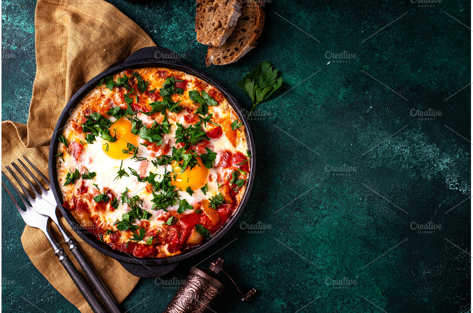 Shakshuka, traditional Jewish, a Food & Drink Photo by Yulia Furman