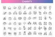 Charity and volunteering icon set, an Outline Icon by Tettygreen (Thumbnail 1 of 2)