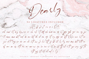 Dearly SVG Font, a Script Font by Fontsgood (Thumbnail 5 of 8)