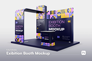 Exhibition Stand Mockup Set, an Advertising Mockup by graphicsauce (Thumbnail 1 of 4)