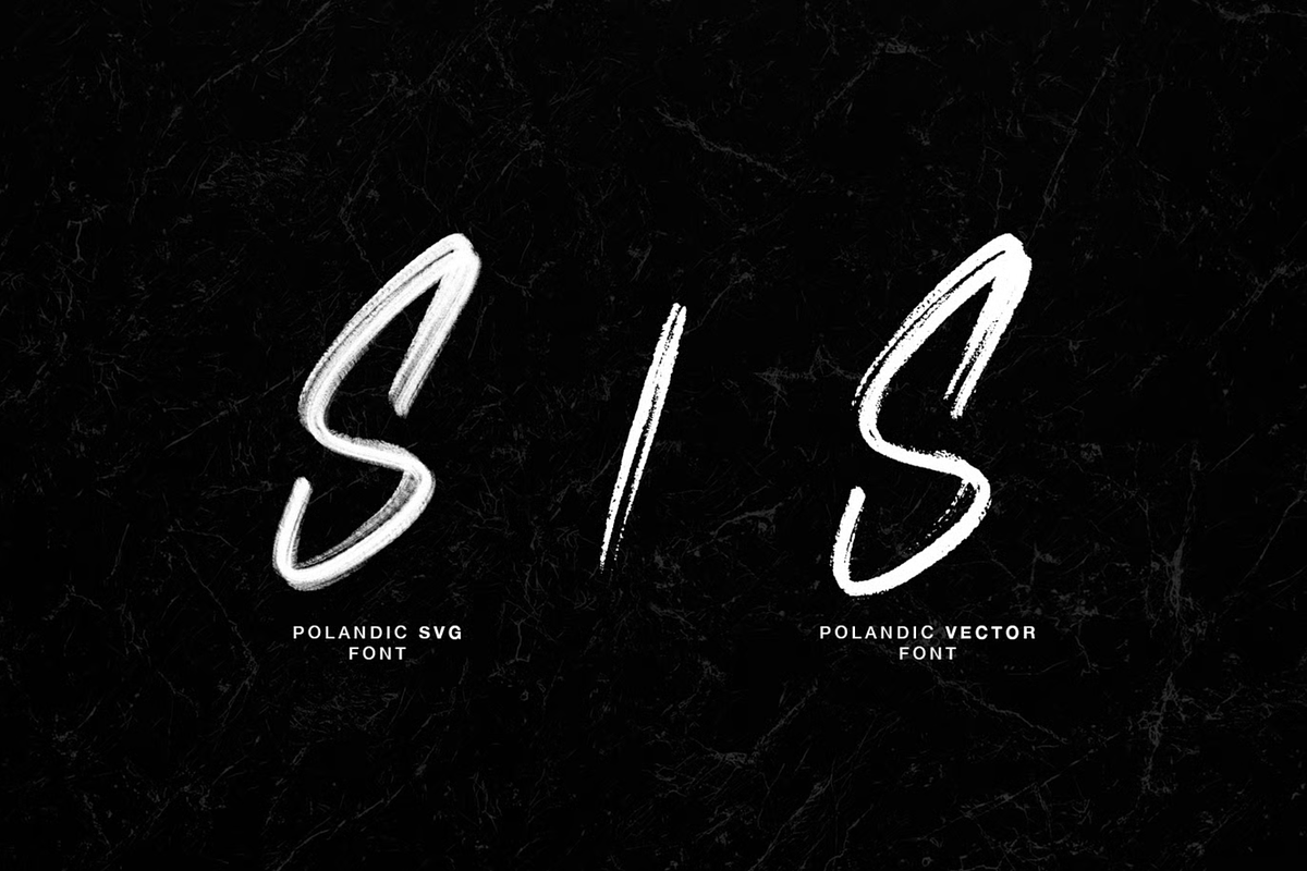 Polandic SVG Brush Font, a Handwritten Font by MACK 75 (Photo 2 of 10)