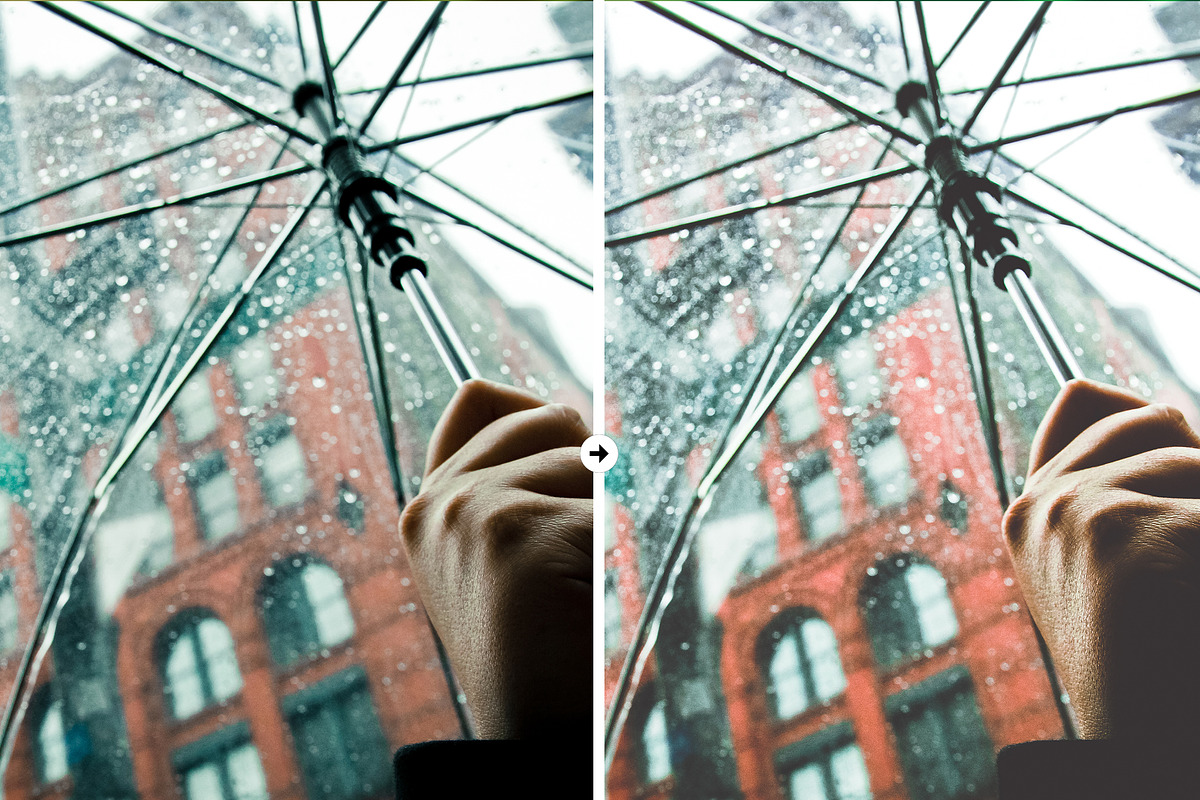 8 Rainy Day LR & PS Presets, an Action Add-On by M E G A S E T S (Photo 10 of 11)