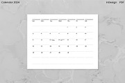 Minimalist Calendar 2024 (InDesign), an Object Graphic by Kessens (Thumbnail 7 of 28)