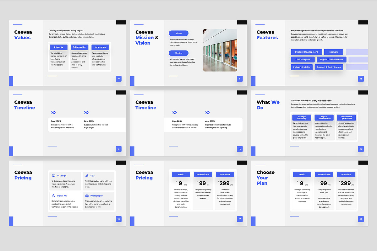 Ceevaa PowerPoint Template preview 6