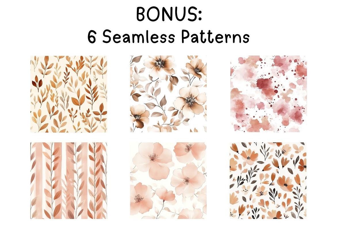 Boho Floral Rainbow Clipart, an Illustration by PassionPNGcreation (Photo 6 of 12)