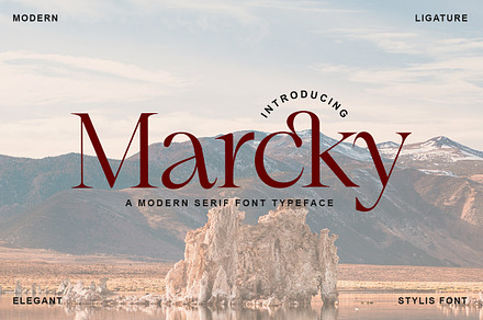 Marcky, a Serif Font by Gatype
