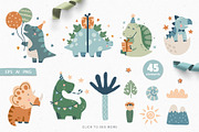 Dino Party, an Animal Illustration by Lori Room (Thumbnail 2 of 6)