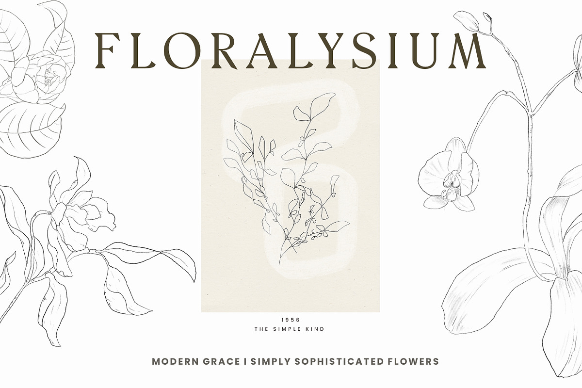 Modern Floral Poster Big Collection, a Texture Illustration by Laras Wonderland (Photo 8 of 27)