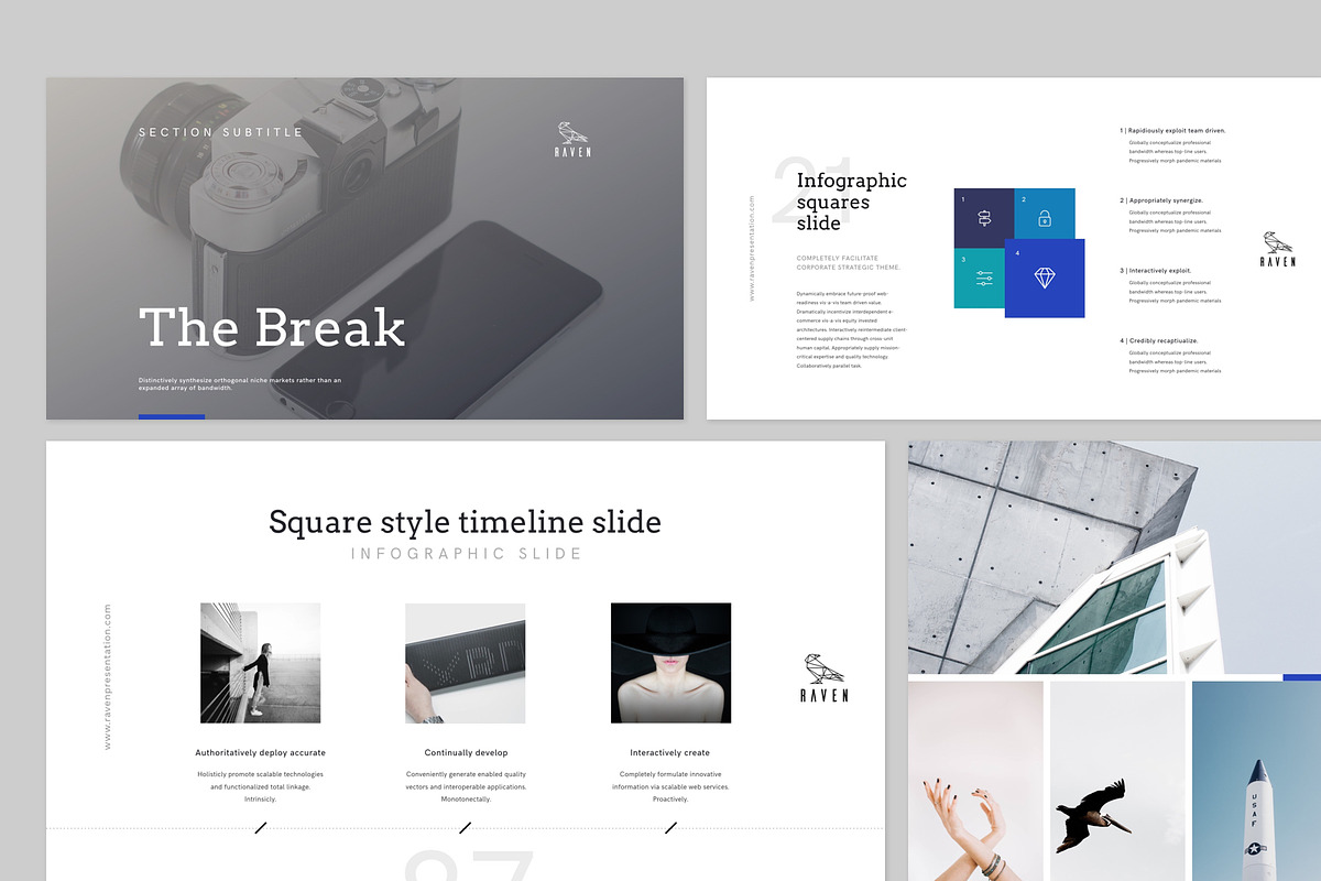 Raven Keynote Presentation Template, a Presentation Template by Goashape Studio (Photo 6 of 7)
