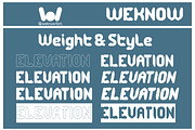 Elevation Font, a Font by weknow (Thumbnail 7 of 8)