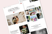 Wedding Agency Landing Page Template, a Templates & Theme by RPWDS (Thumbnail 2 of 3)