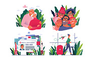 Part 1 Medical website illustrations, a Healthcare Illustration by Grivina's shop (Thumbnail 4 of 37)