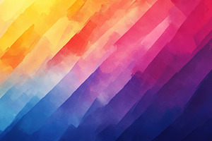 Colorful abstract background with vibrant hues and diagonal brush strokes, a Background Photo by AlyaAnd