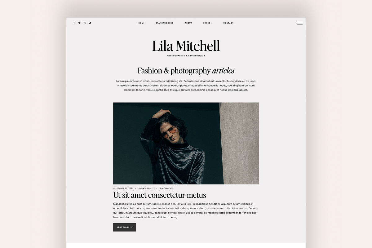 Lila - Feminine WordPress Theme, a WordPress Template by Creative Her (Photo 3 of 6)