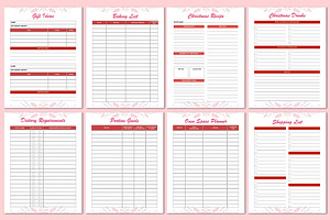 Christmas Planner Canva Template