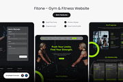 Fitone - Gym & Fitness Website, an UI Kit Template by Kmg Design (Thumbnail 1 of 3)