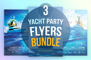 3 Yacht Party Flyers Bundle, a Flyer Template by CREATIVE DUDE (Thumbnail 1 of 4)
