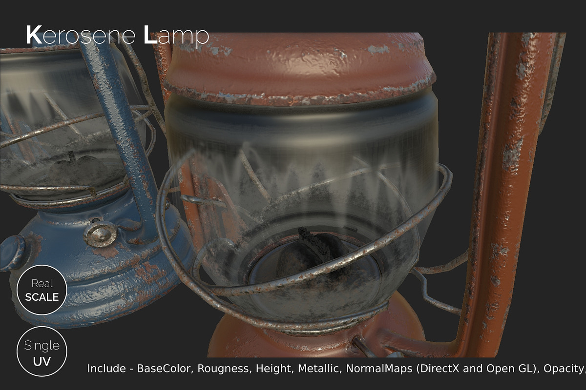 Old Kerosene Lamp, an Object 3D Model by !rina (Photo 9 of 18)