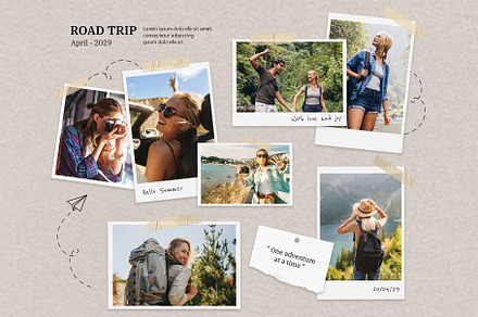 Mood Board & Photo Collage Mockup, a Flyer Template by BrandPacks