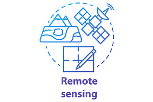 Remote Sensing Concept Icon