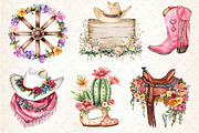 Western Mothers Day Cowgirl Clipart, an Illustration by Dream Creation (Thumbnail 3 of 6)