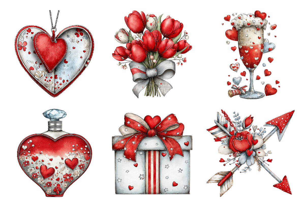 Romance Clipart, an Illustration by Design Market (Photo 3 of 5)