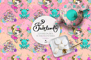 Fairy Castle Dragon Unicorn Patterns, a Pattern Graphic by KaramfilaS (Thumbnail 9 of 15)