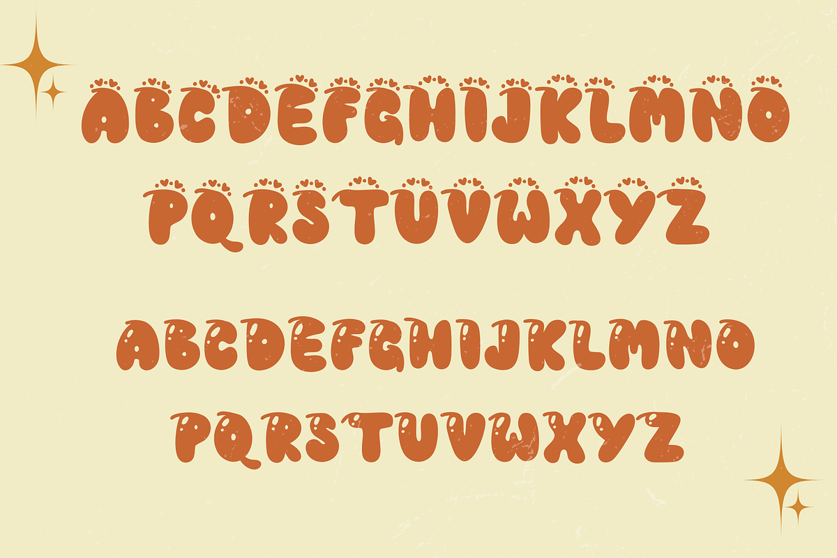 Really sunny retro cute font, a Script Font by JJuta (Photo 7 of 8)
