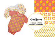 Digital Paper Pack Sweet Lemons, a Pattern Graphic by Akwadesign (Thumbnail 1 of 7)
