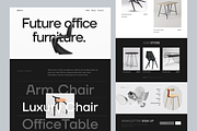Furniture Landing Page Design, a Landing Page Template by UiDex (Thumbnail 3 of 4)
