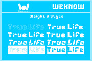 True Life font, a Font by weknow (Thumbnail 6 of 8)